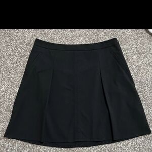 The Limited Black A-Line Pleated Mini Skirt